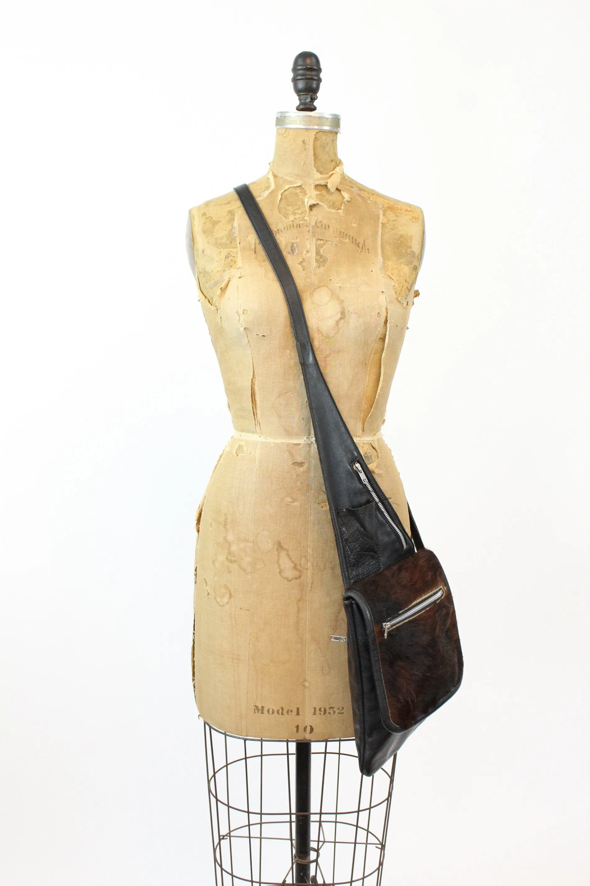 1980s leather ponyskin SLING crossbody | new fall