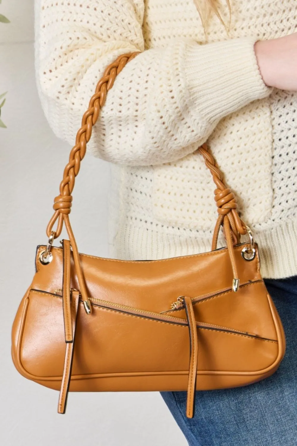 Adeline Braided Strap Shoulder Bag