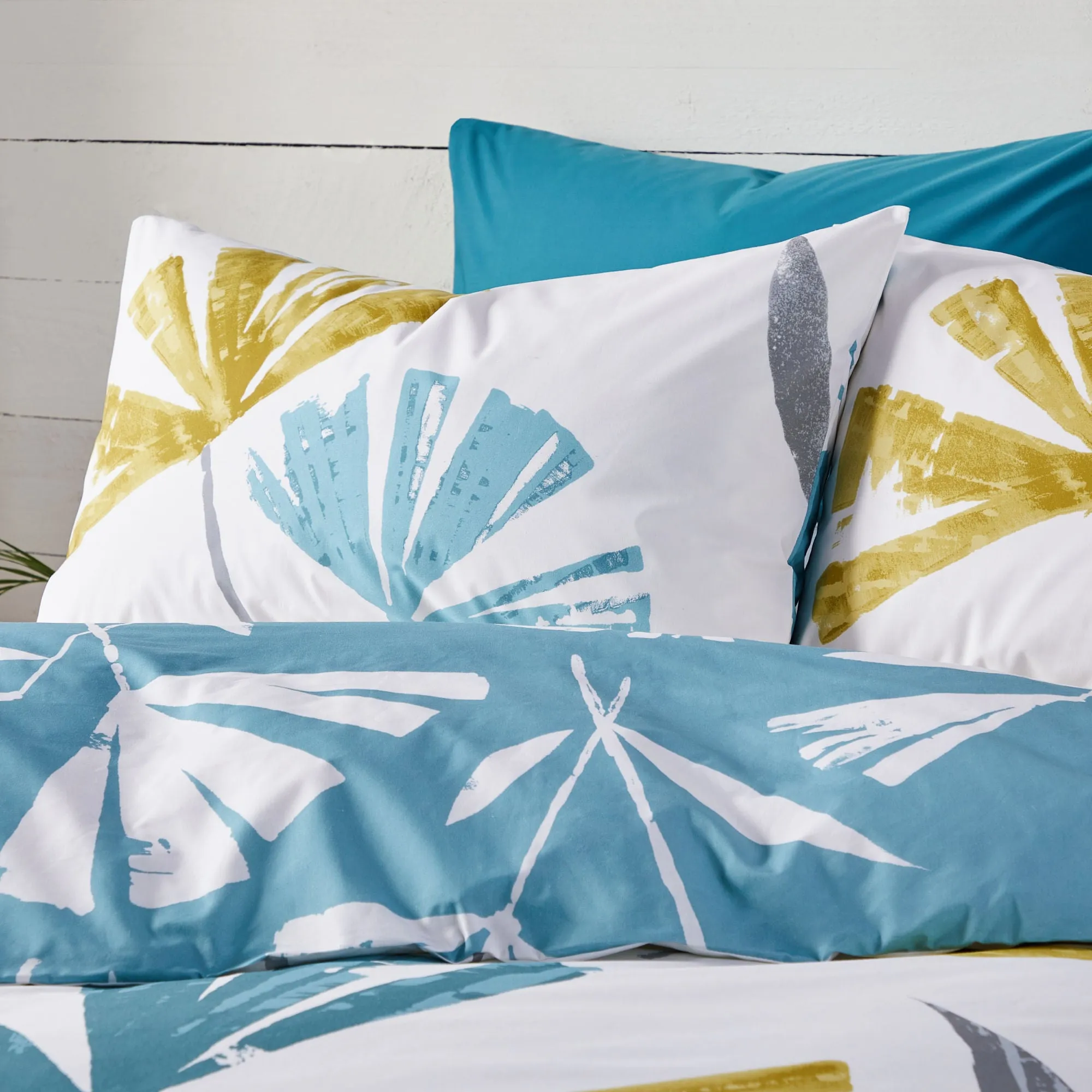 Alma Duvet Cover Set by Fusion in Teal