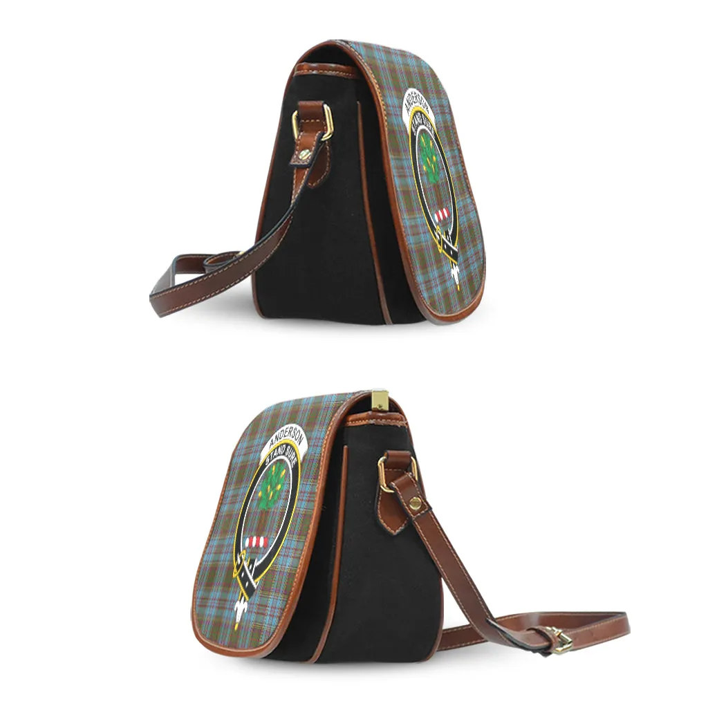 Anderson Tartan Saddle Bag with Family Crest