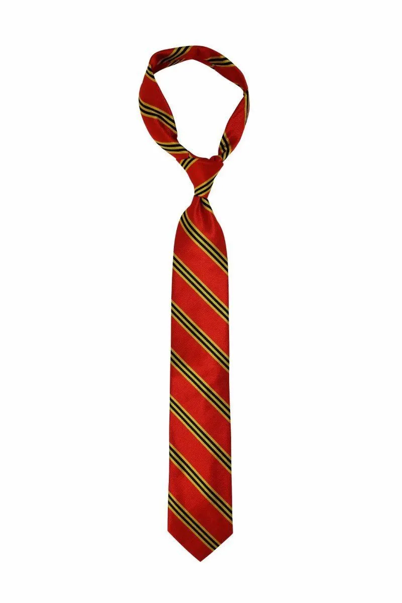 Argent Gold Blue Striped Traditional Tie