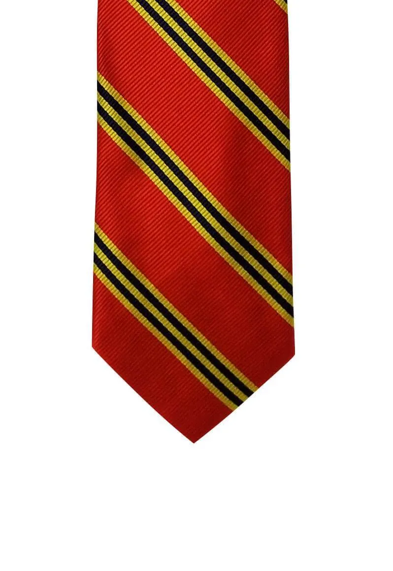 Argent Gold Blue Striped Traditional Tie