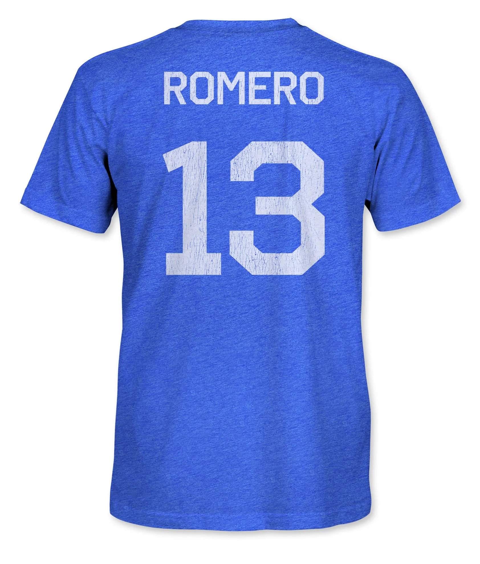 Argentina Cristian Romero Vintage Triblend T-Shirt - Royal