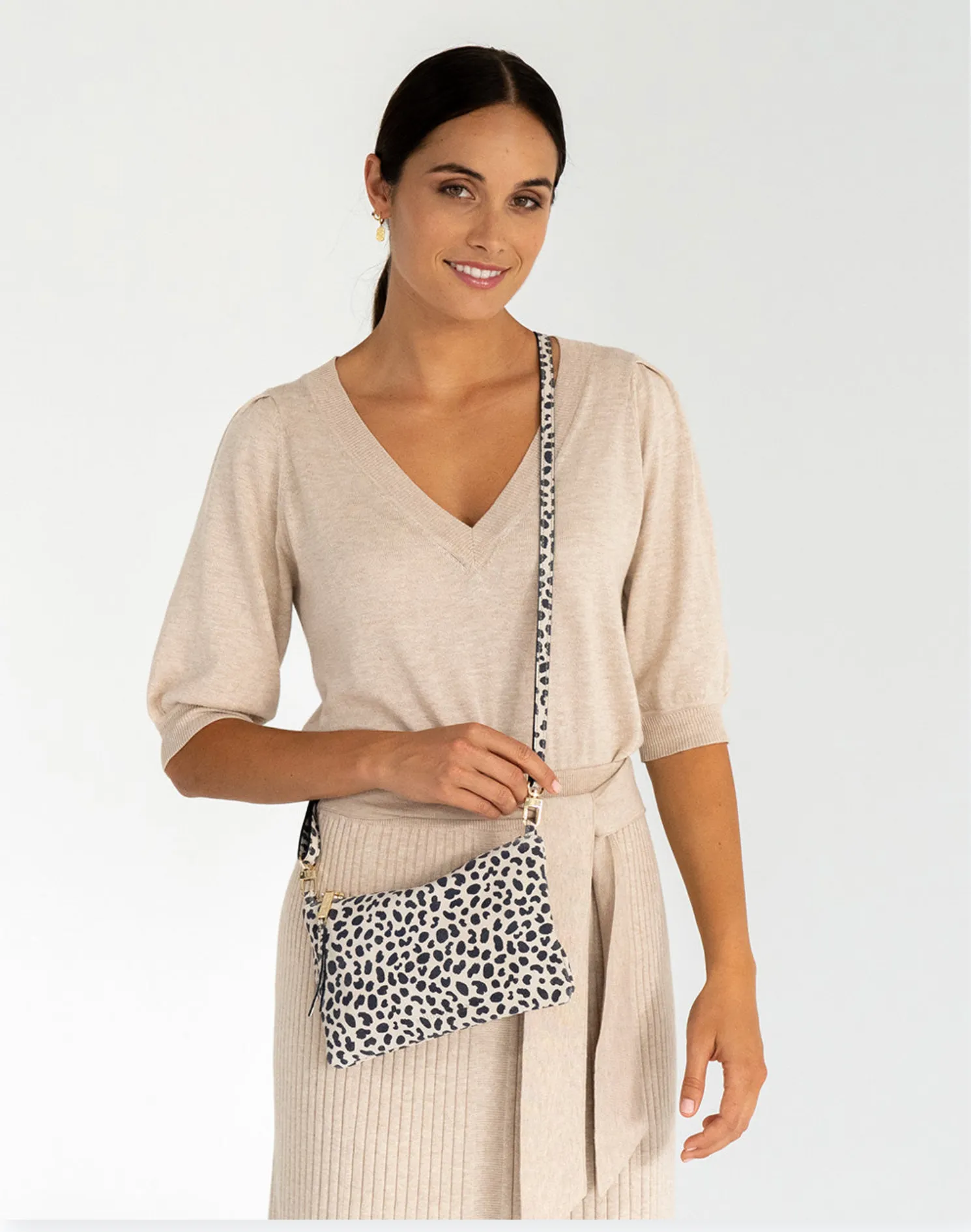 Arlington Milne Molly Crossbody - Spot Suede