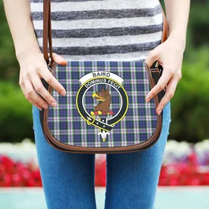 Baird Dress Tartan Saddle Bag with Family Crest