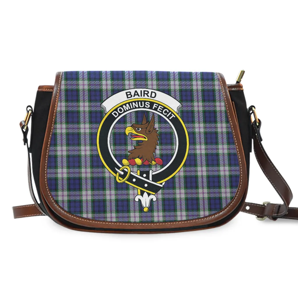 Baird Dress Tartan Saddle Bag with Family Crest