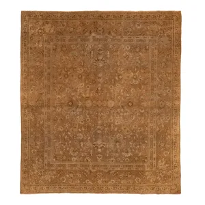 Brown Amritsar Vintage Rug - 7'10" x 8'10"