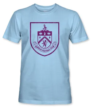 Burnley FC Mono Badge Cotton T-Shirt - Sky Blue