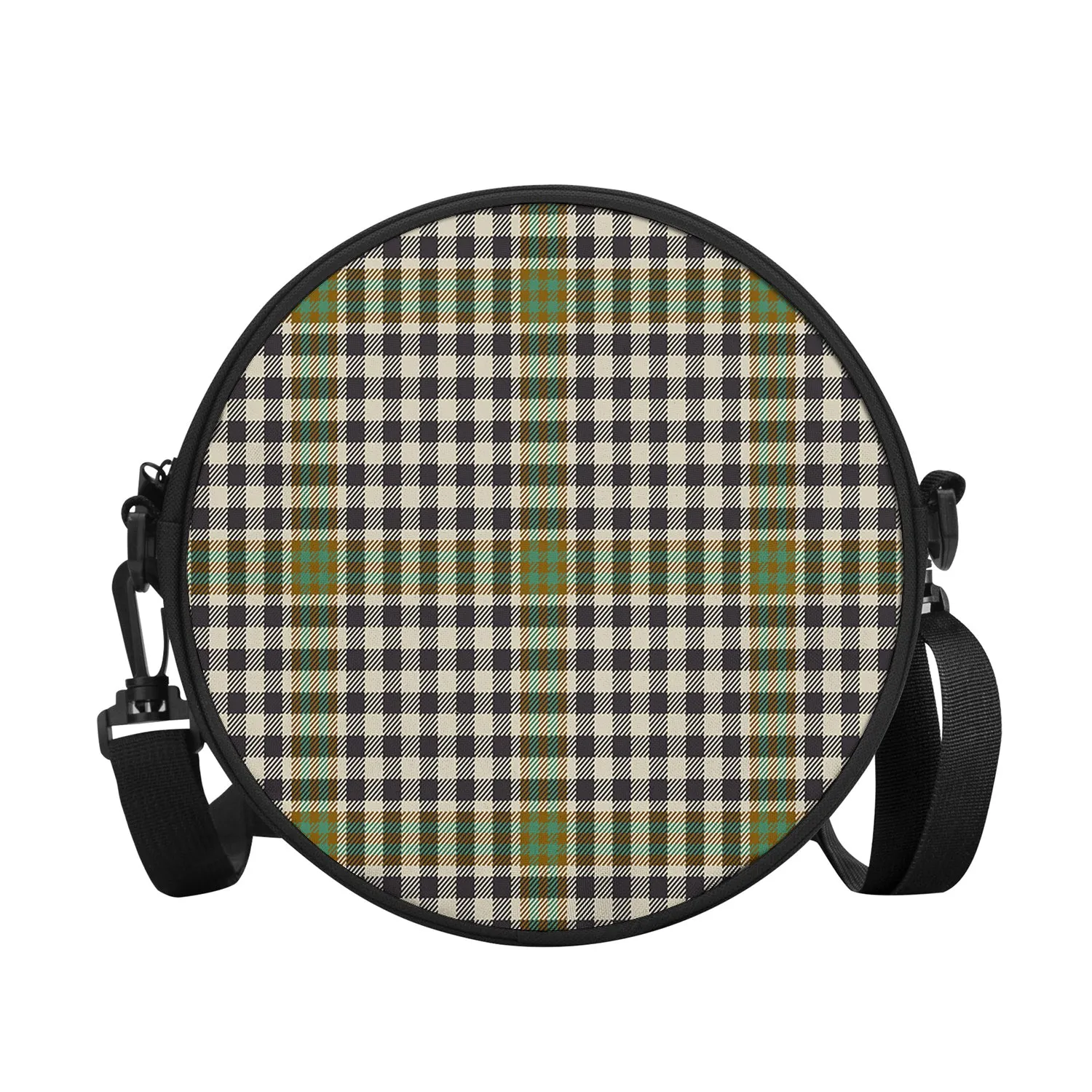 Burns Check Tartan Round Satchel Bags