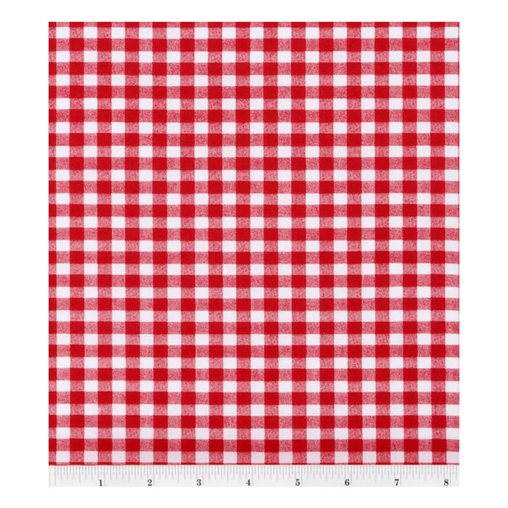 Calico Cotton Fabric Large Check