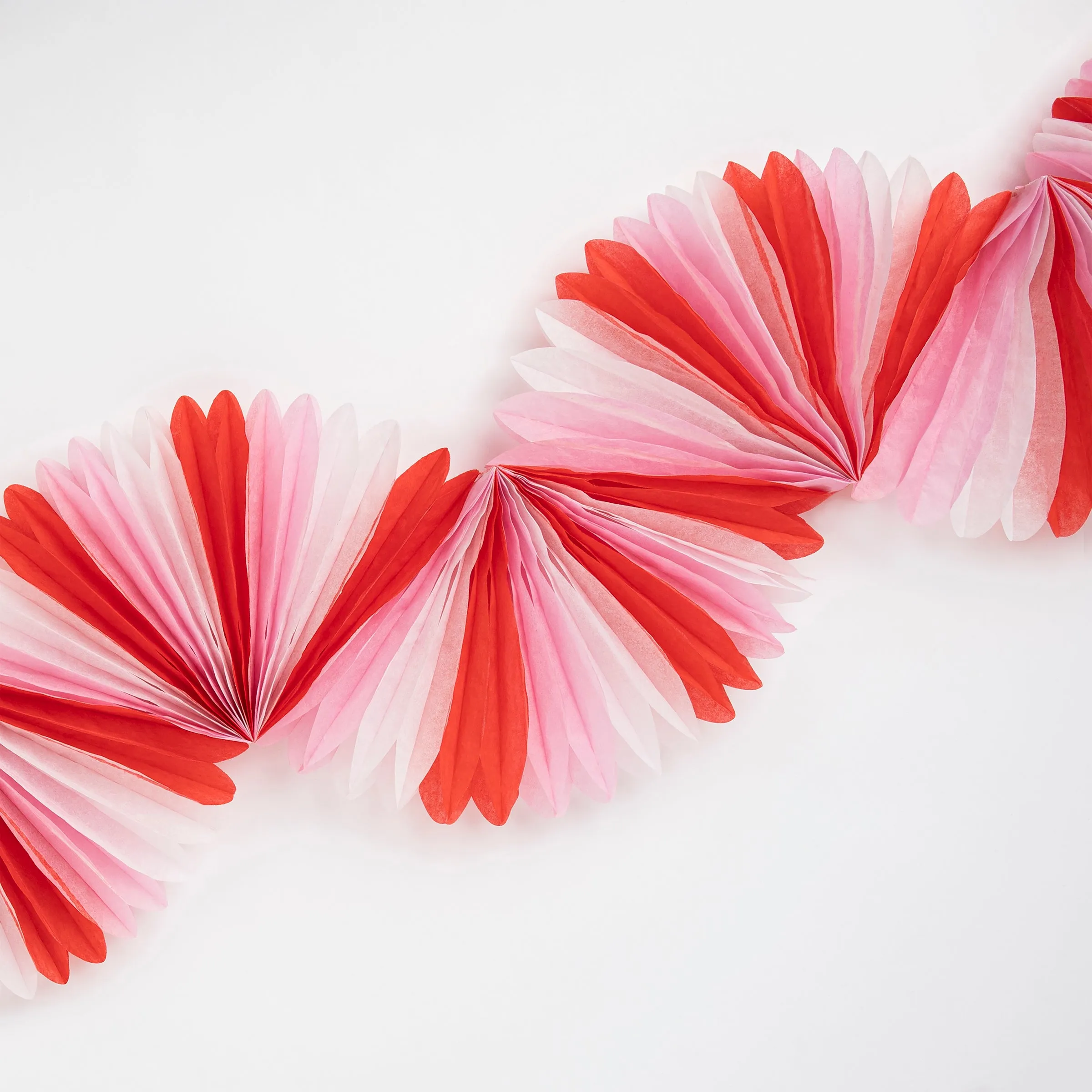 Candy Cane Stripe Honeycomb Garland