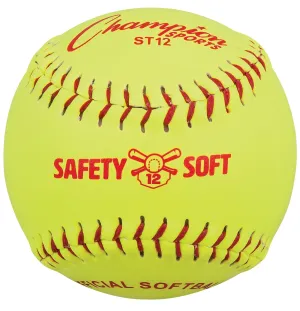 Champion Sports 12" Safety Softball - Dozen