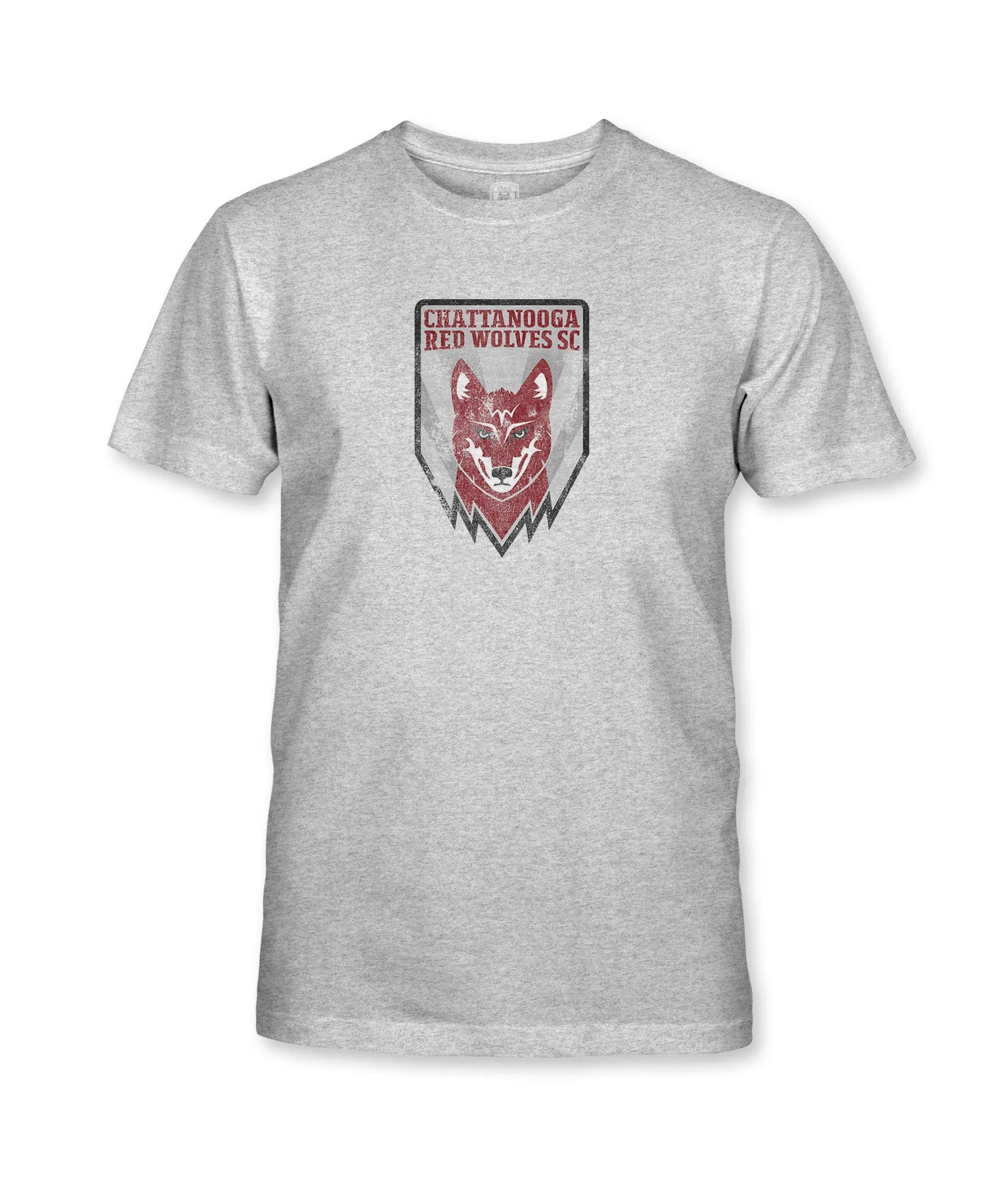 Chattanooga Red Wolves SC Color Badge YOUTH Cotton T-Shirt - Grey