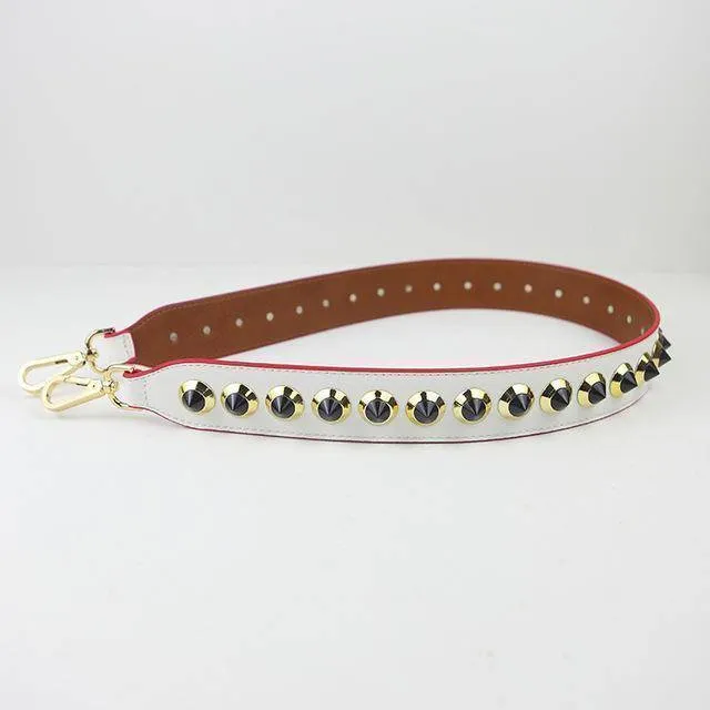 Colorful Rivet Leather Shoulder Straps