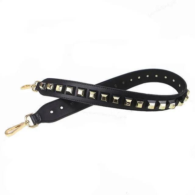 Colorful Rivet Leather Shoulder Straps