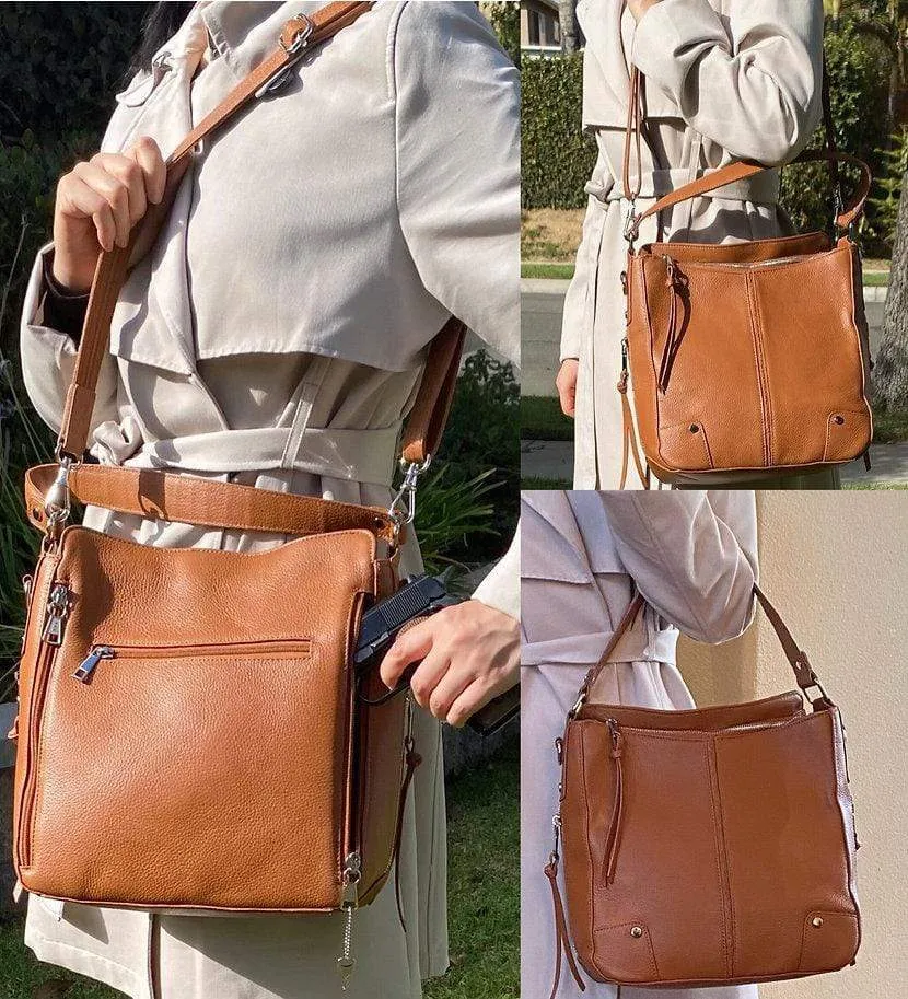 Concealed Carry Leather Crossbody by Roma Leathers