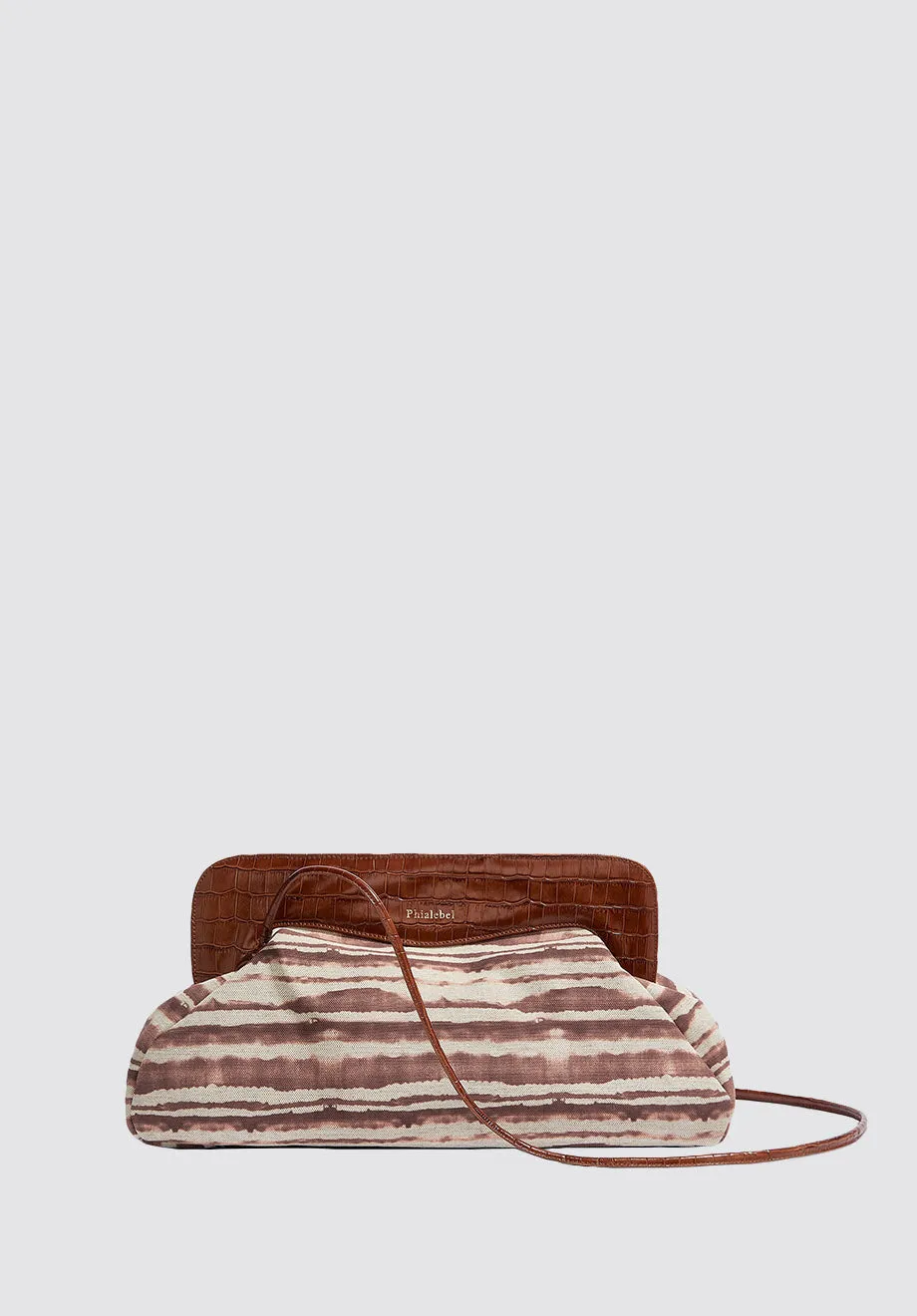 Constanza Maxi Clutch | Tie Dye Brown