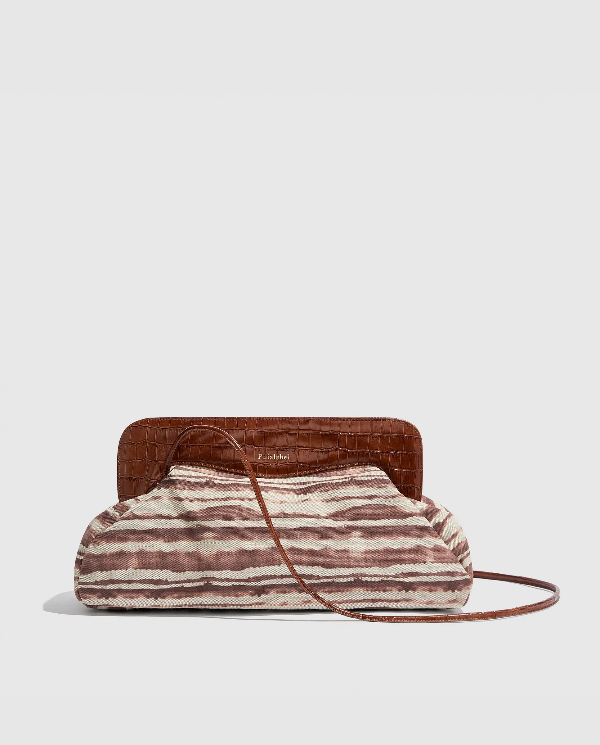 Constanza Maxi Clutch | Tie Dye Brown