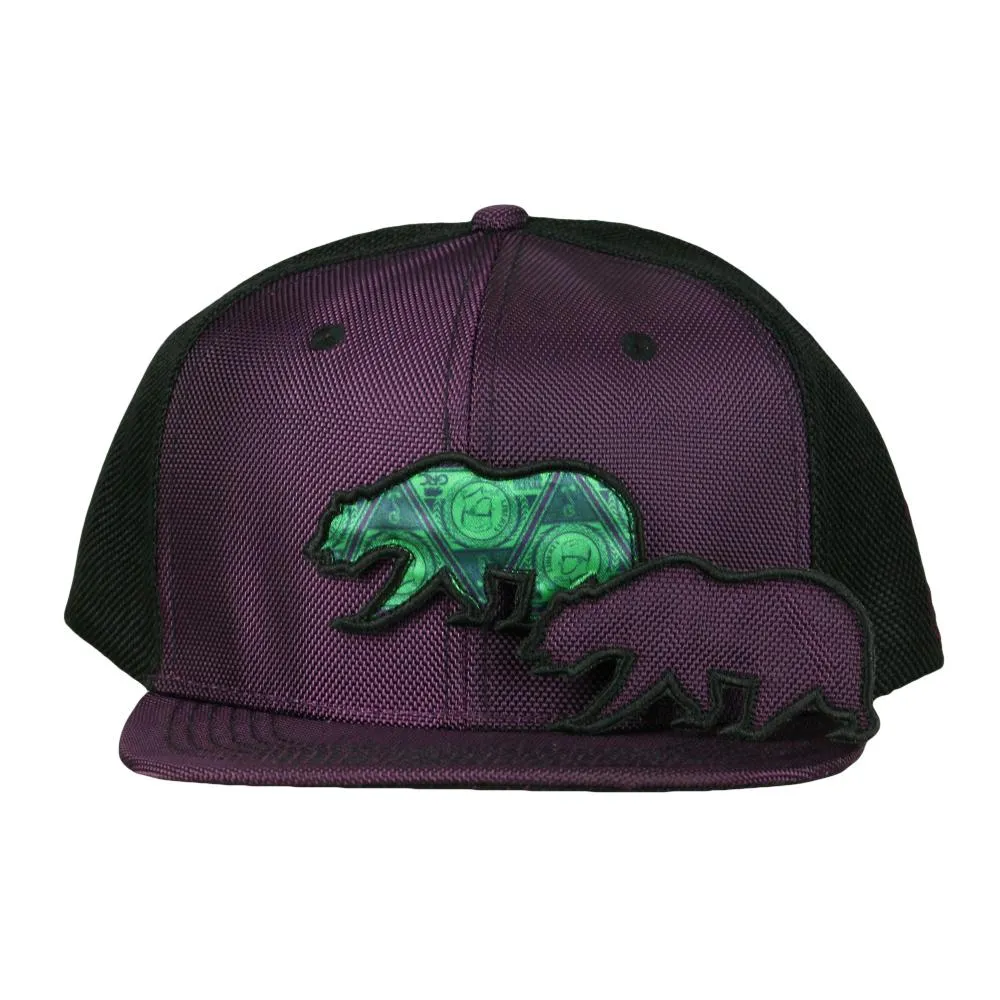 Dime Bags x GRC Removable Bear Purple Snapback Hat & Fanny Pack Bundle