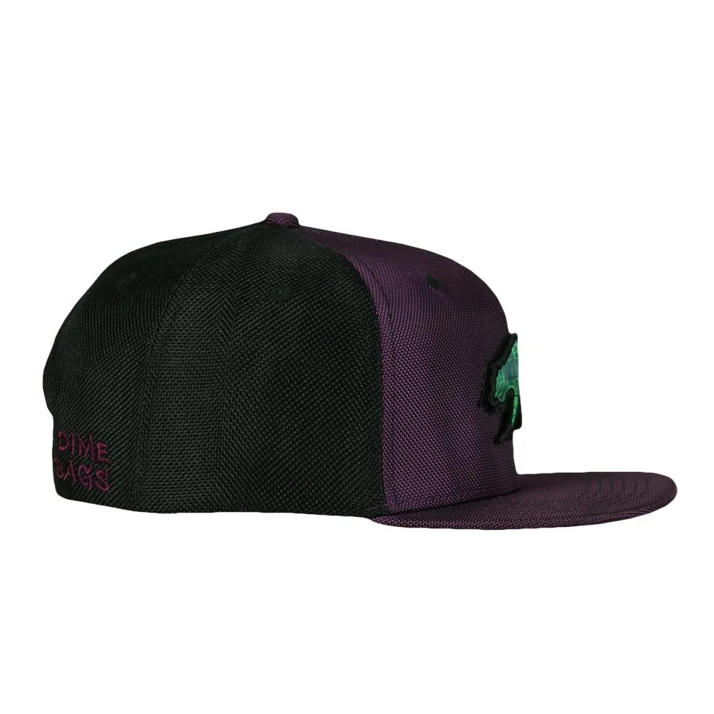 Dime Bags x GRC Removable Bear Purple Snapback Hat & Fanny Pack Bundle