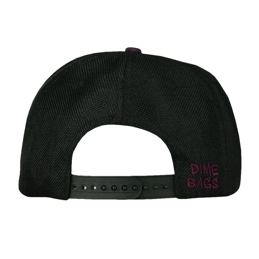 Dime Bags x GRC Removable Bear Purple Snapback Hat & Fanny Pack Bundle