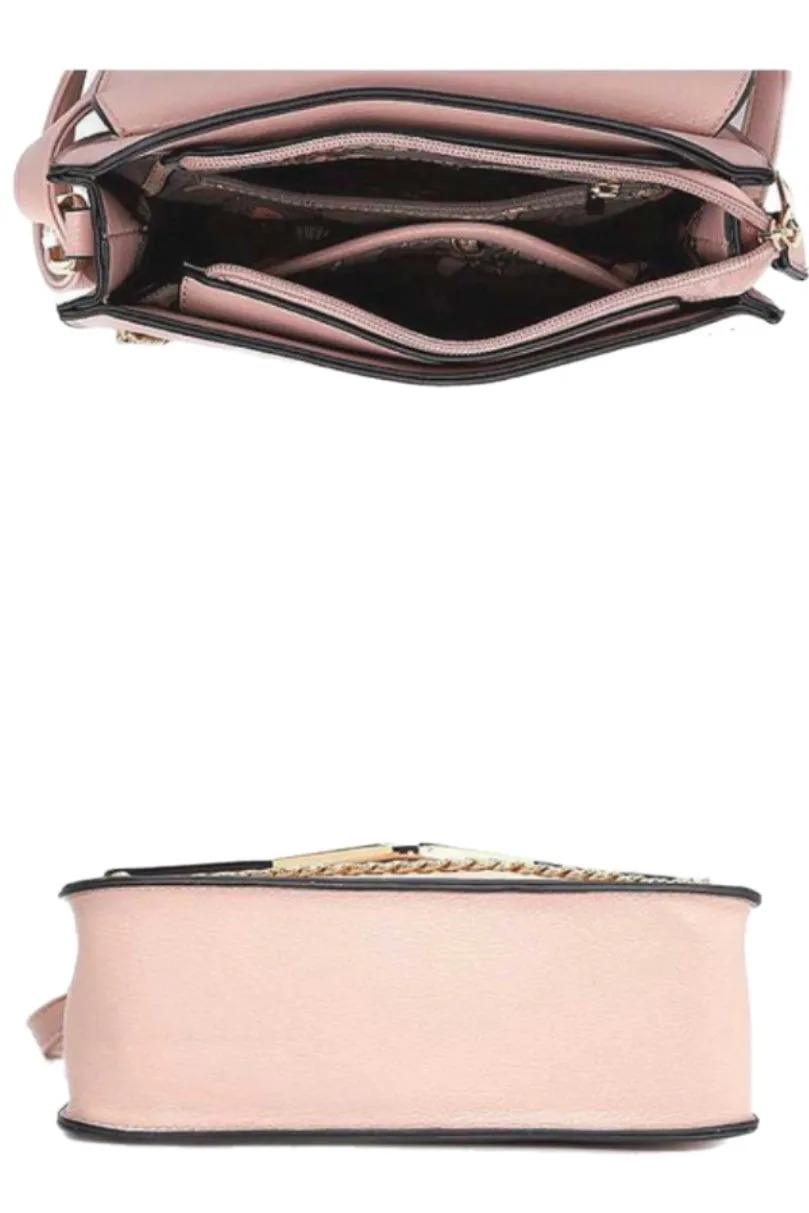 Envelope Design Handbag Style 1384 in Pink