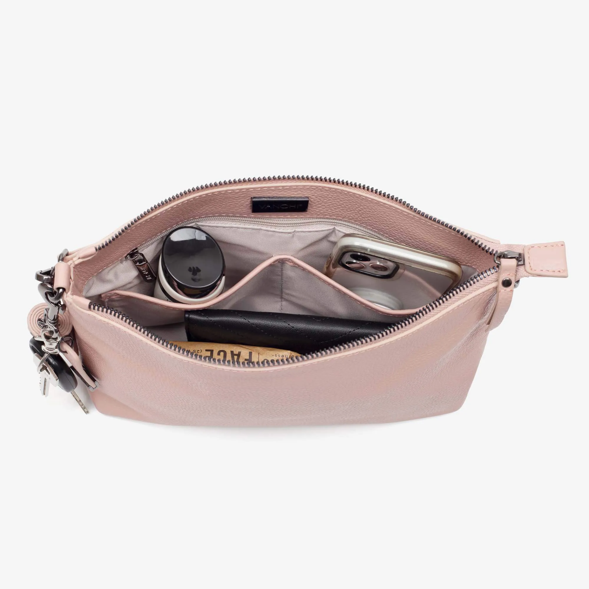 Everyday Leather Crossbody Bag - Blush