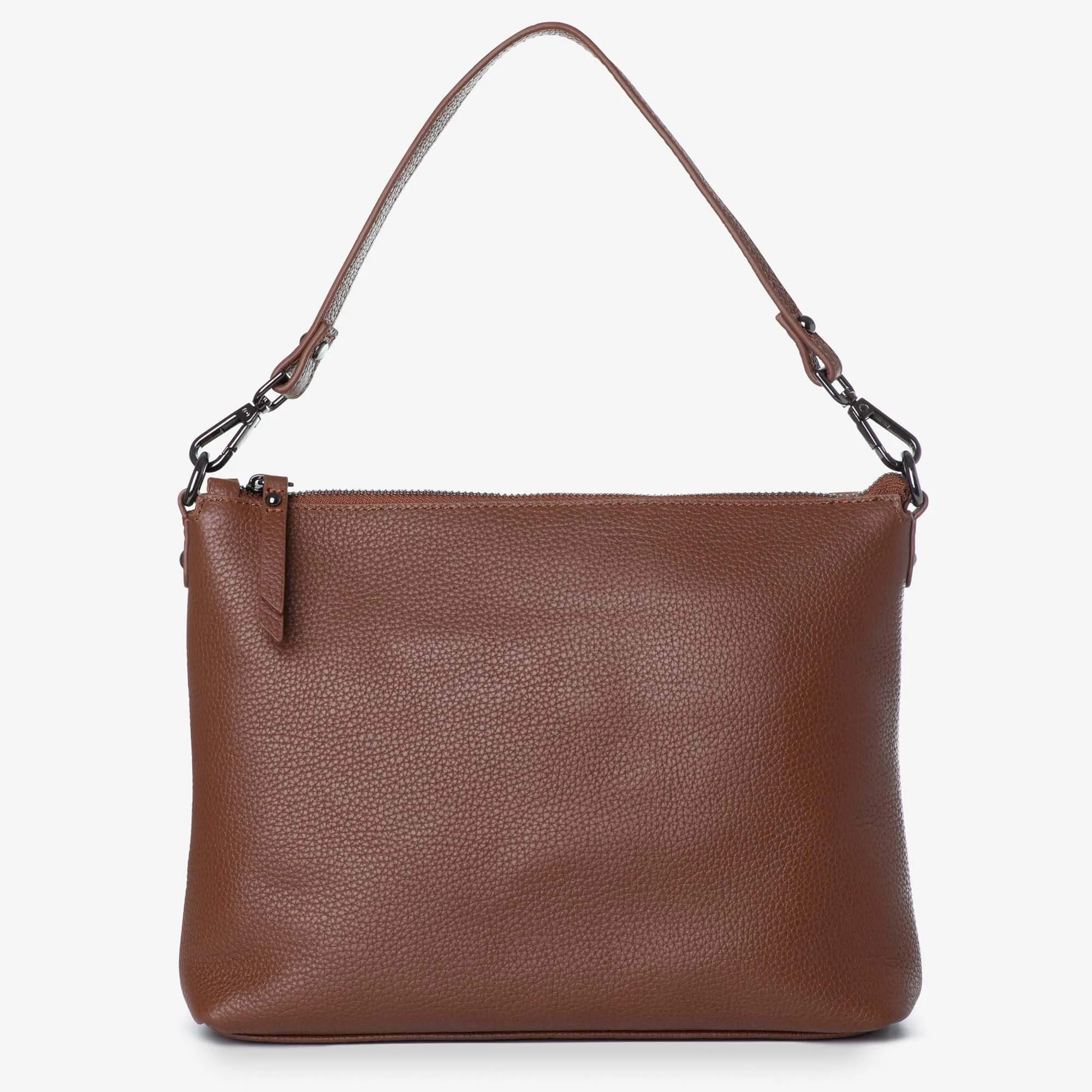 Everyday Leather Crossbody Bag - Tan