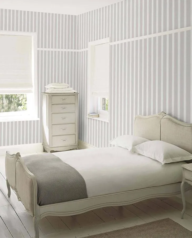 Farnworth Stripe Steel Wallpaper