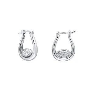 Fiorelli Sterling Silver Clear Cubic Zirconia Earrings E6453C