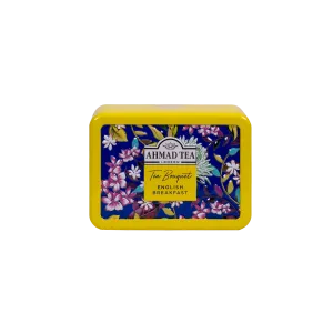 Floral Bouquet Tea Caddy (Yellow)