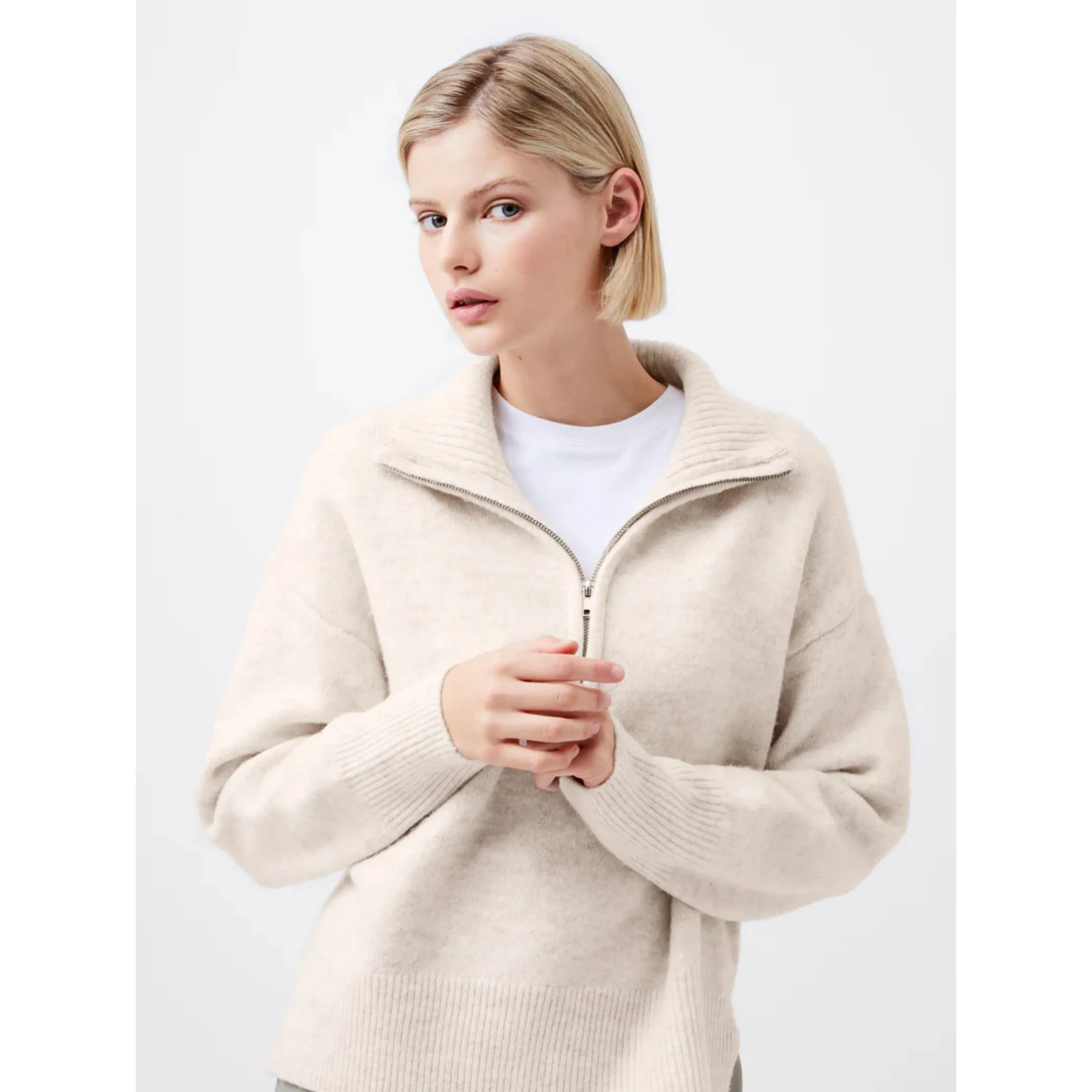 French Connection Maddox Half Zip Jumper 78XAA