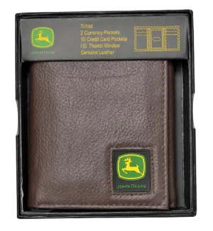 Gem Dandy Men's John Deere Pebble Trifold Wallet