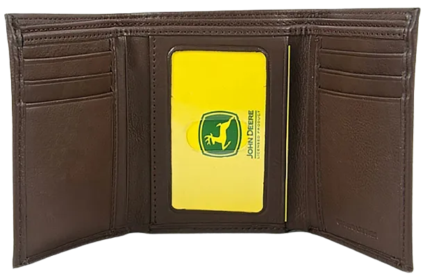 Gem Dandy Men's John Deere Pebble Trifold Wallet