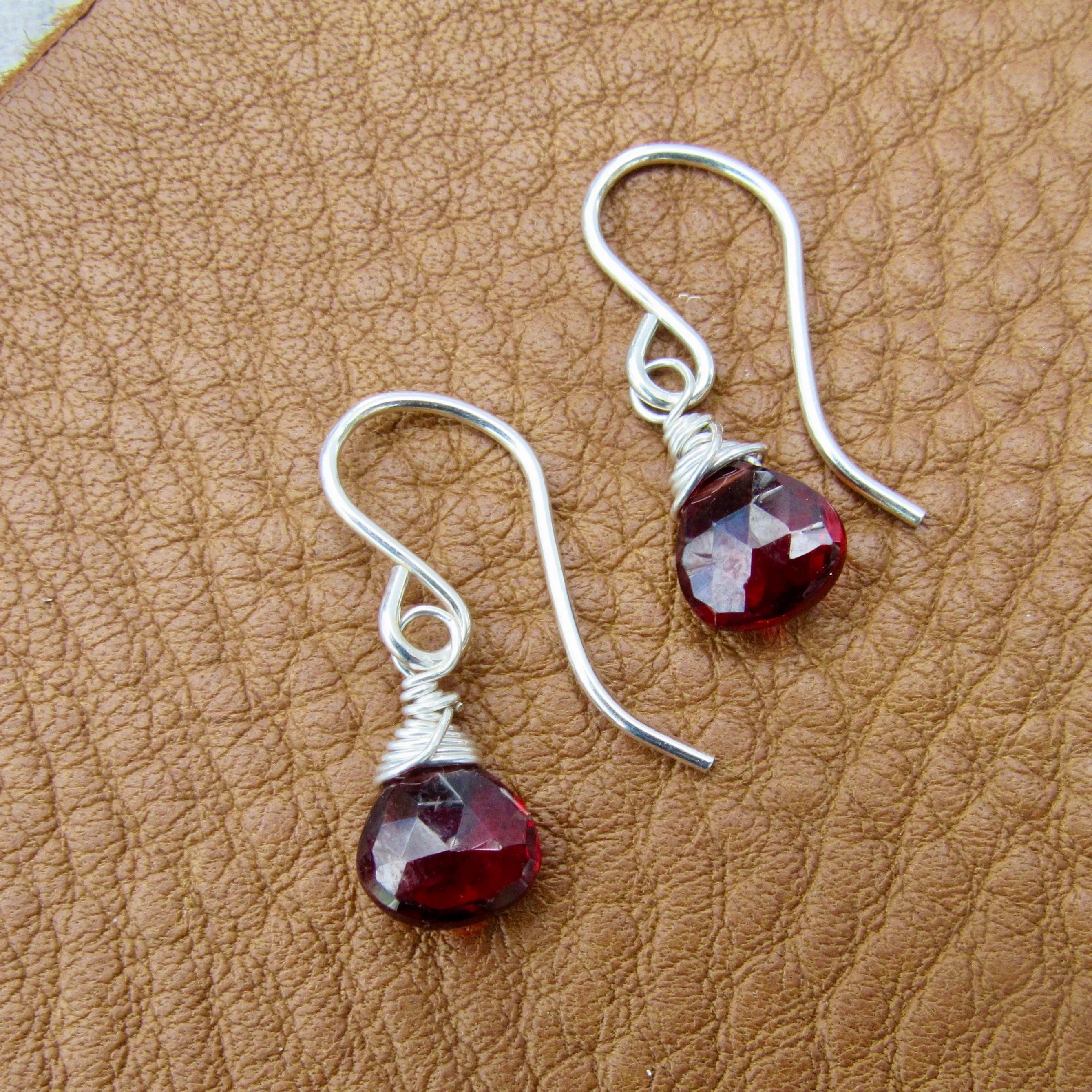 Gemstone Drop Earrings