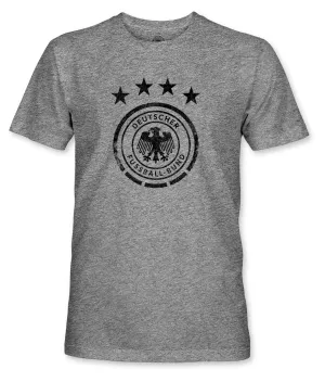 Germany DFB Mono Badge Vintage Triblend T-Shirt - Grey