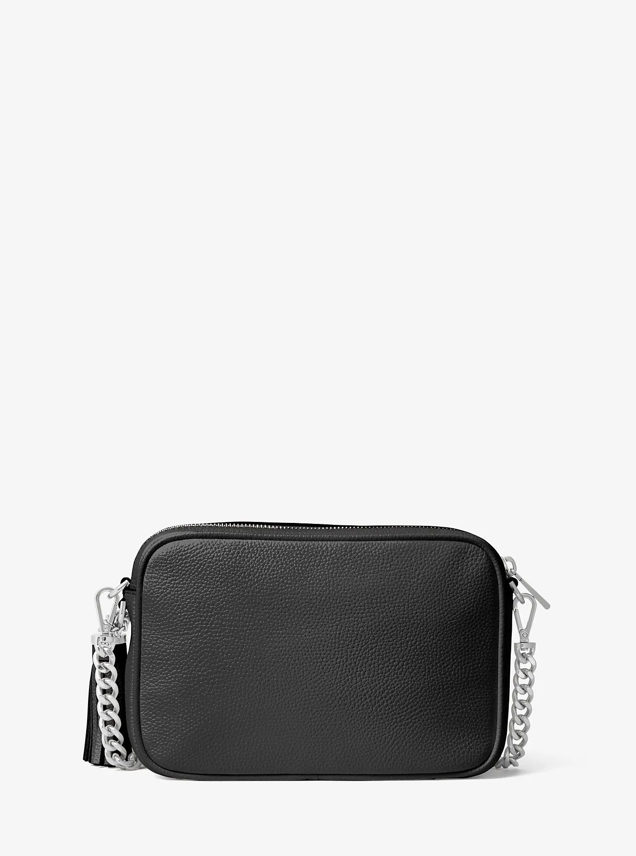 Ginny Michael Kors Leather Crossbody Bag, Black