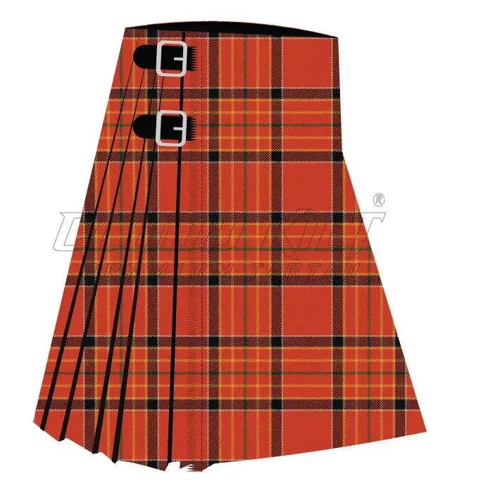 Hackston Green Stripe Ancient Premium Tartan Kilt