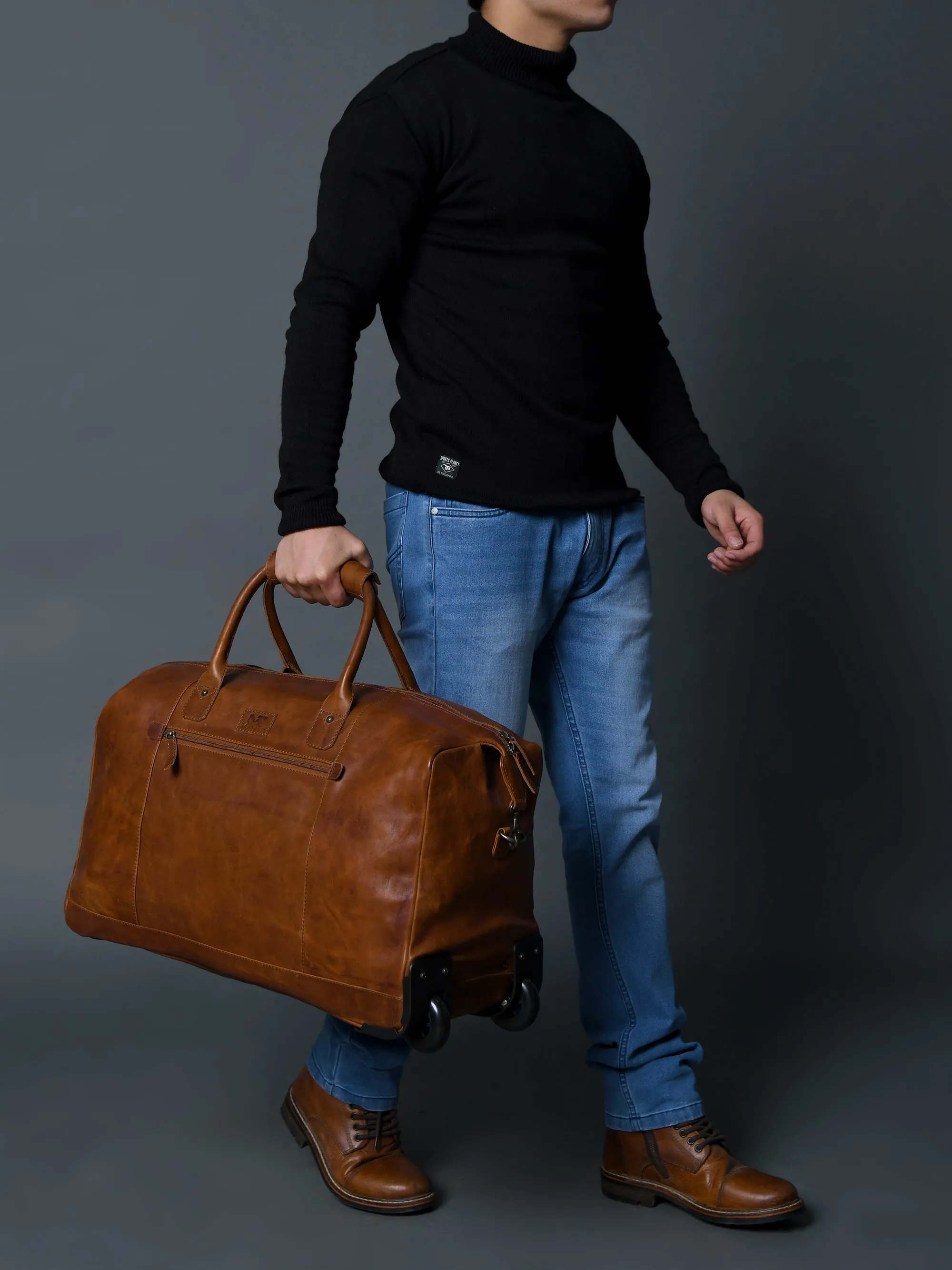 Harbor Leather Trolly Carry-On