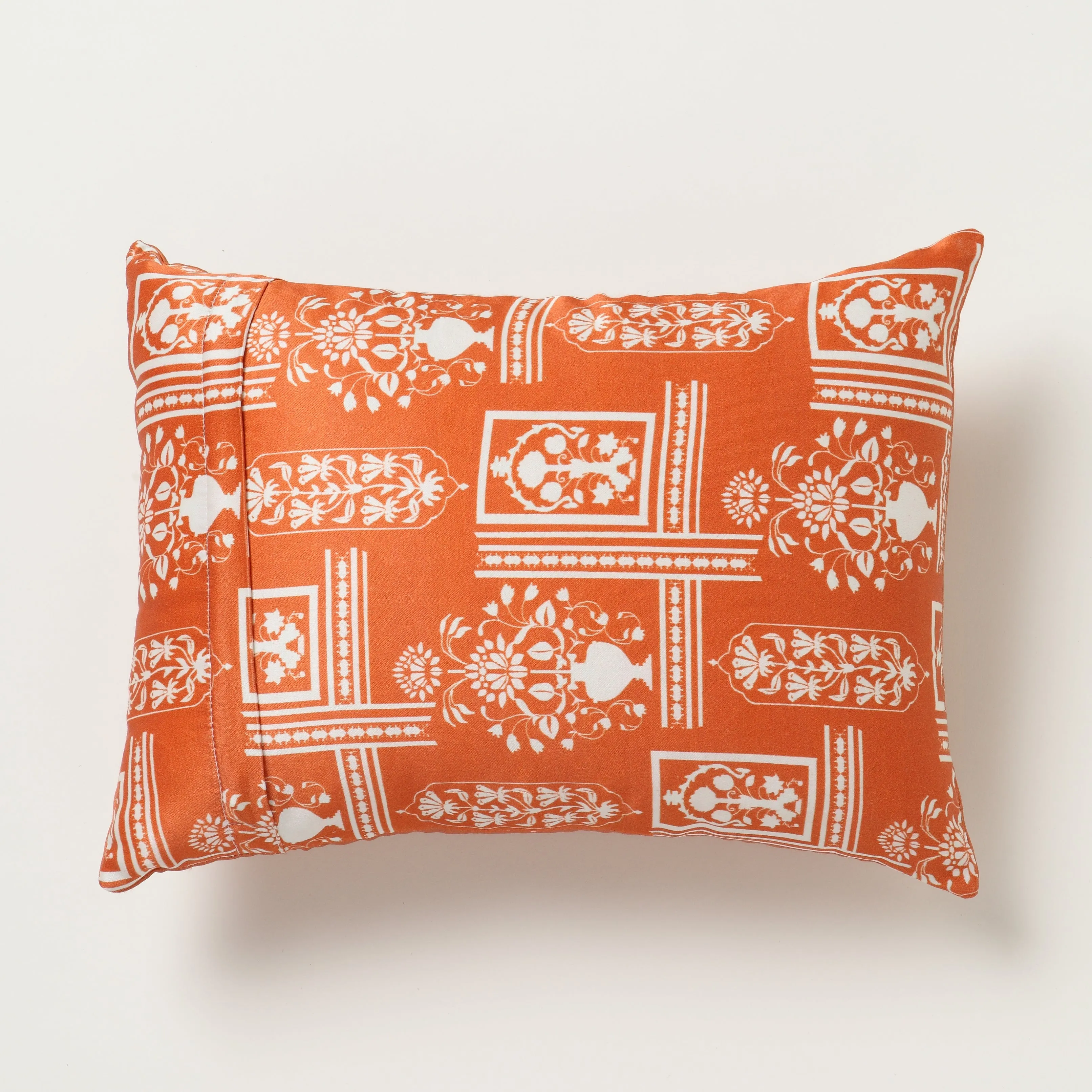 Jharoka Accent Embroidered Rectangular Cushion LAPIS