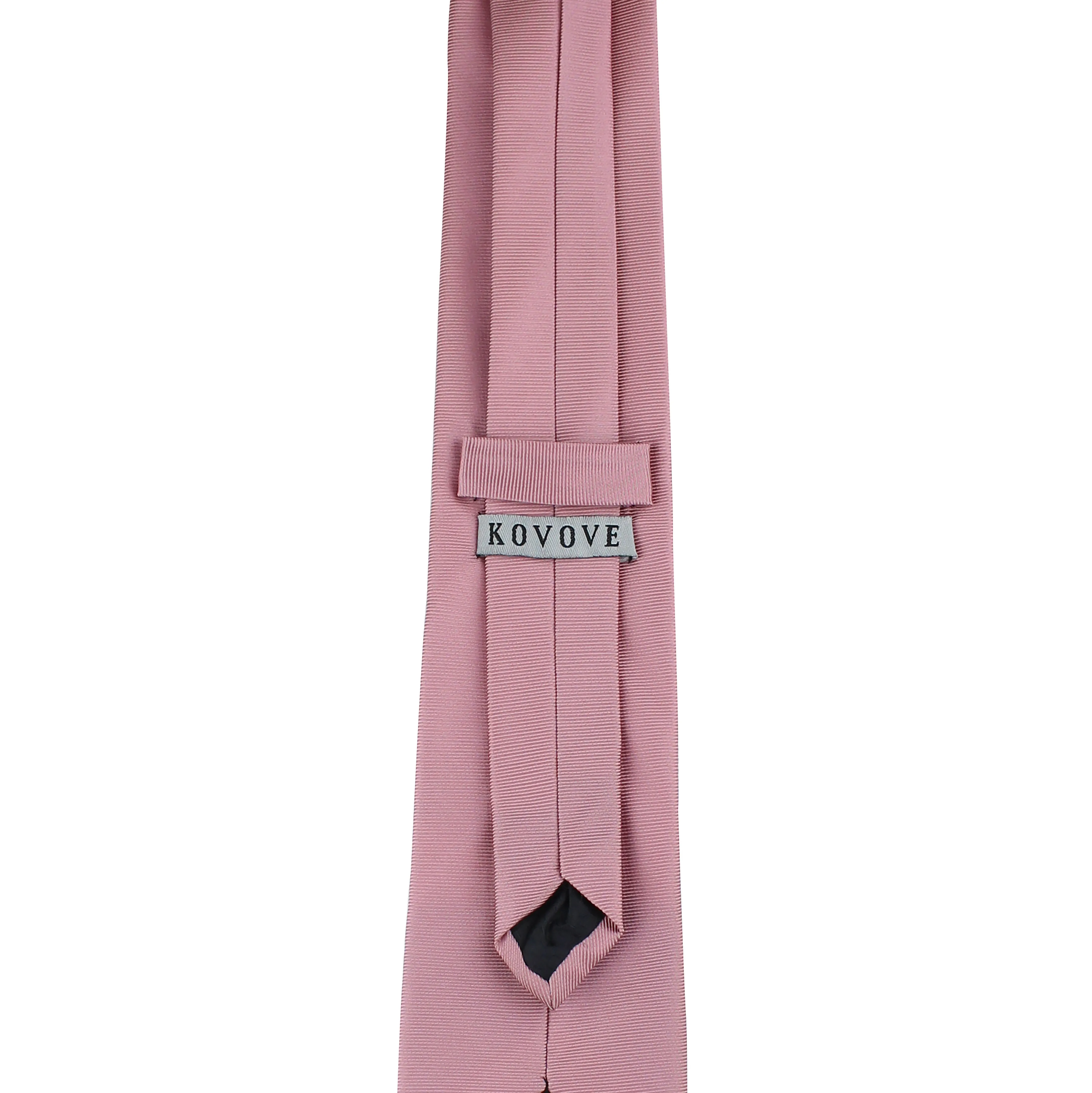 Kovove peach Solid Neck Tie For Men