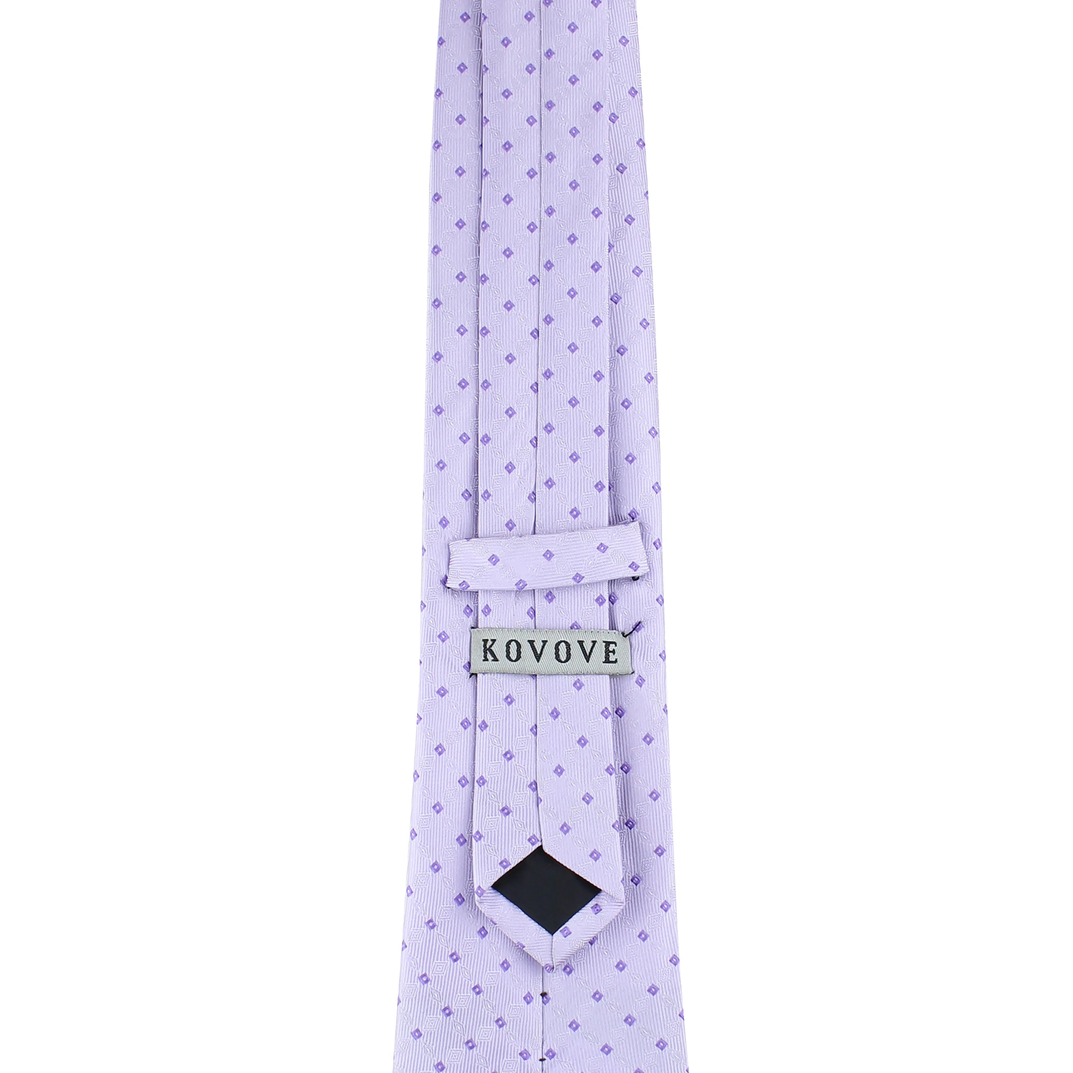 Kovove Purple Checkered Neck Tie For Men