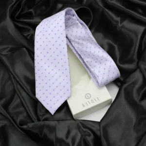 Kovove Purple Checkered Neck Tie For Men