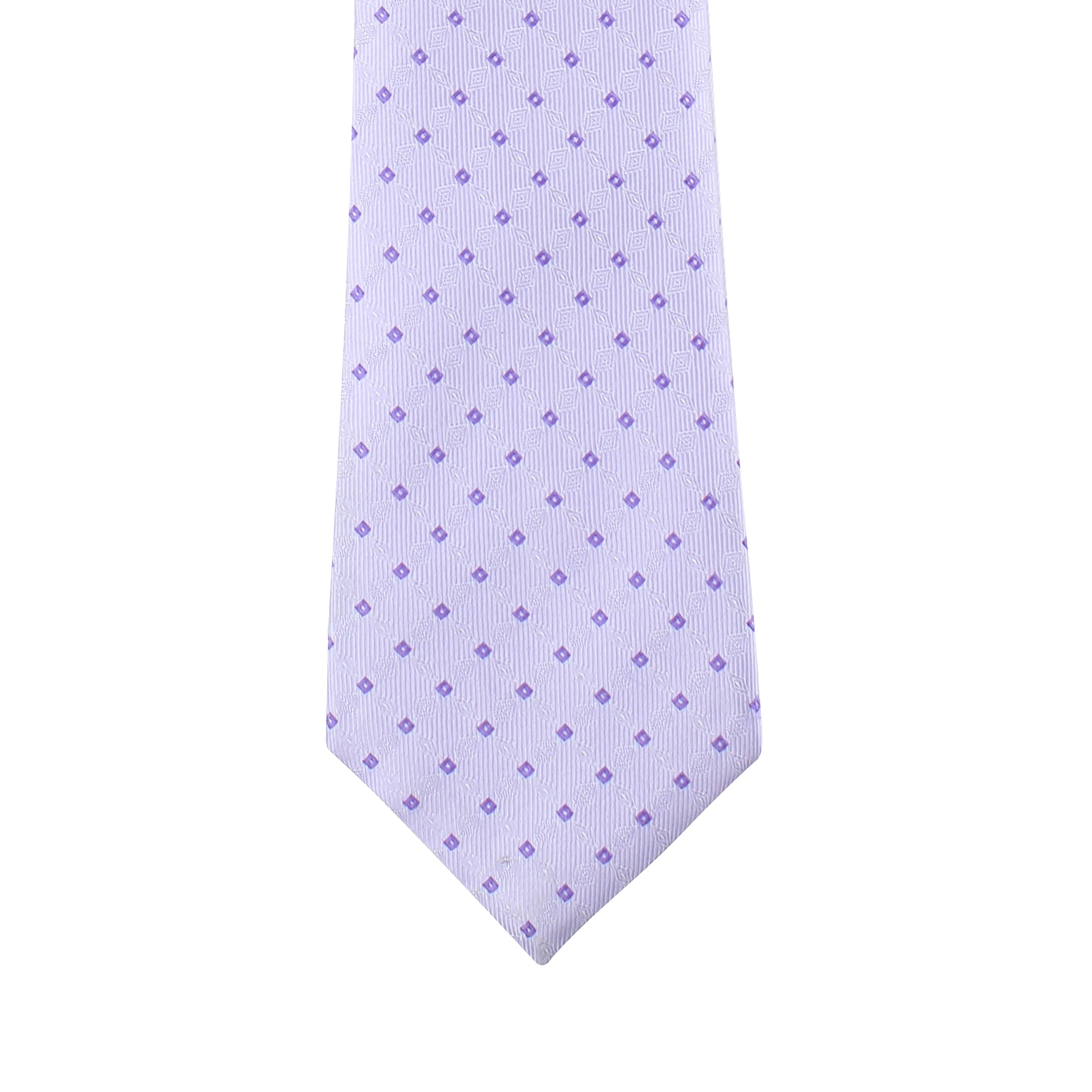 Kovove Purple Checkered Neck Tie For Men