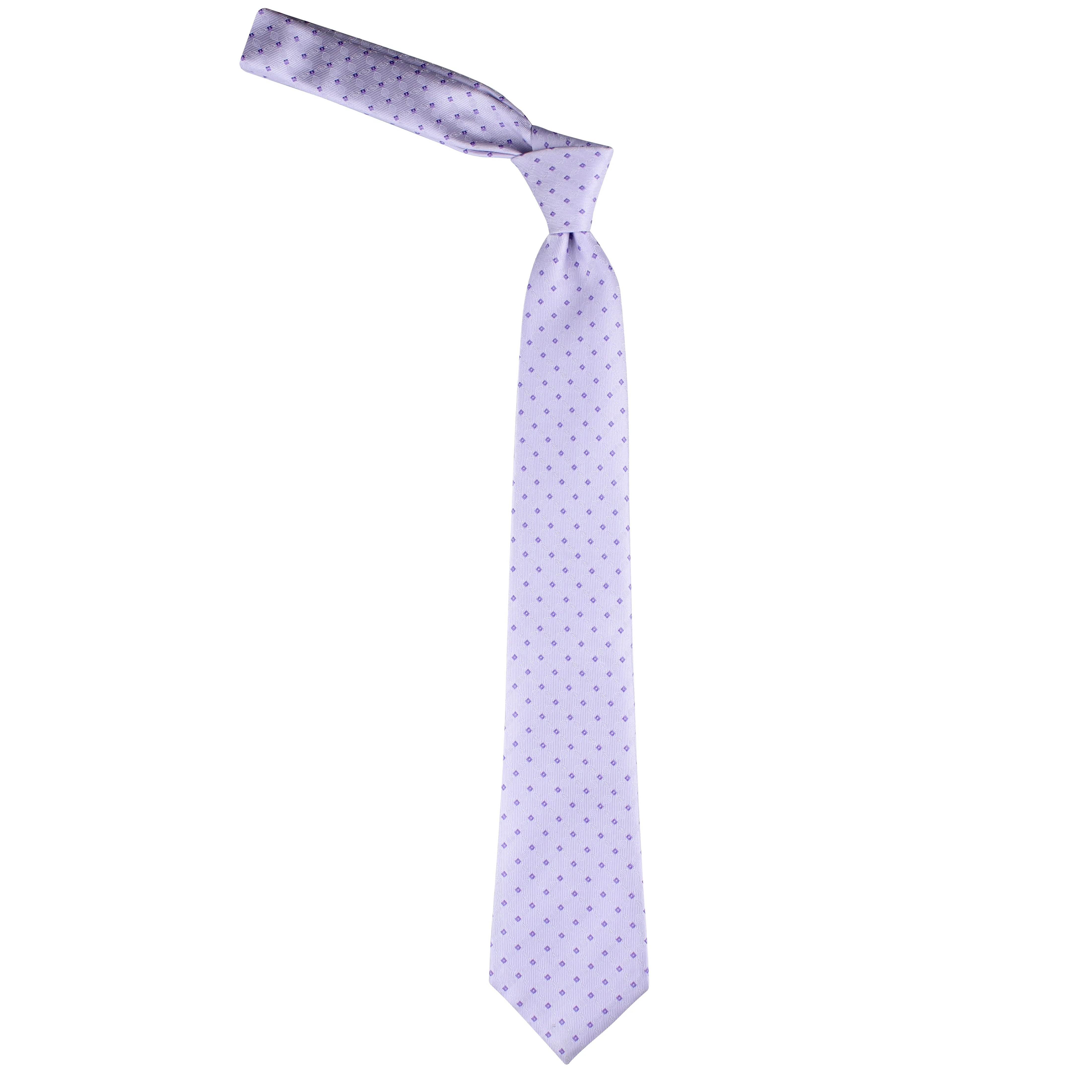 Kovove Purple Checkered Neck Tie For Men