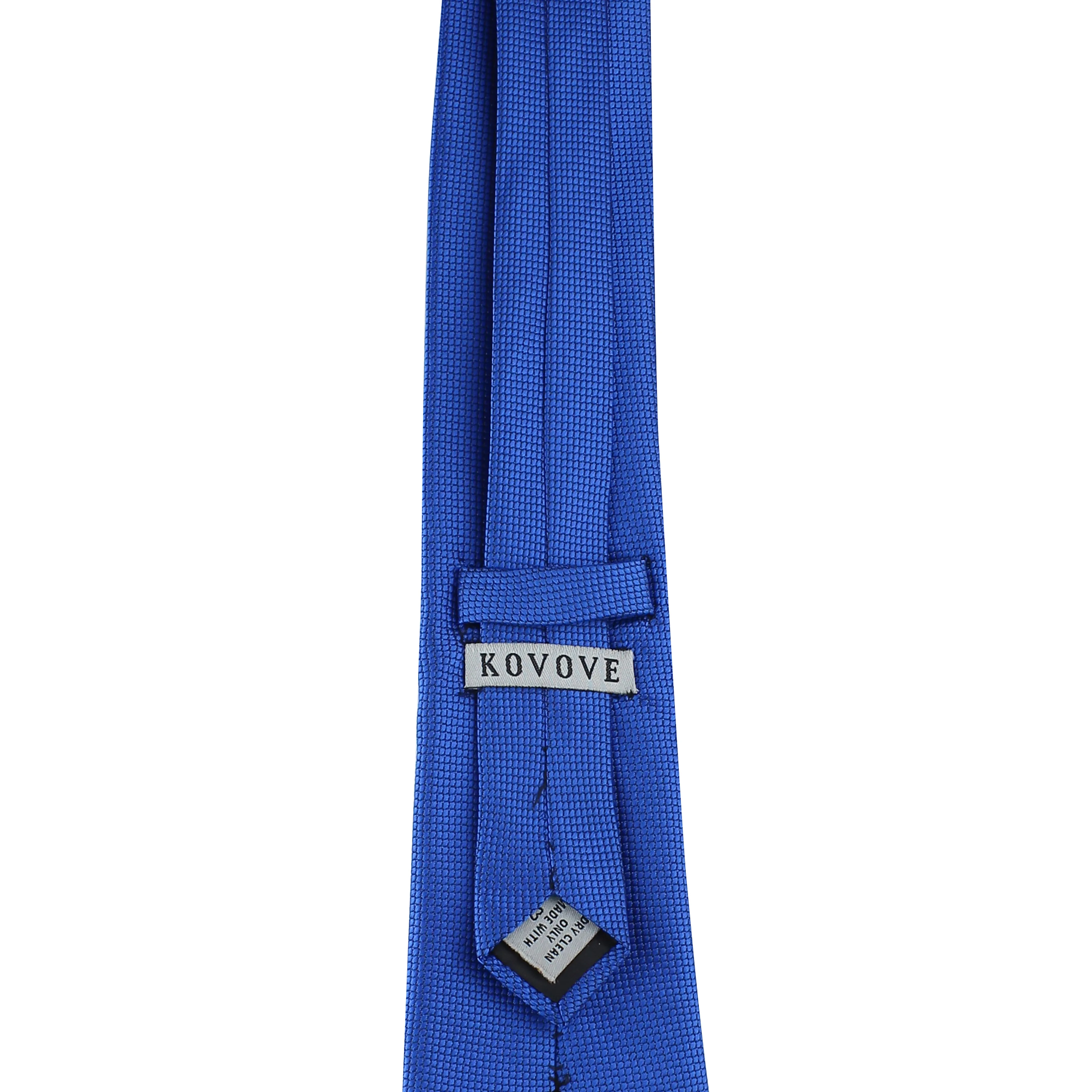 Kovove Refreshing Blue Checkered Neck Tie For Men