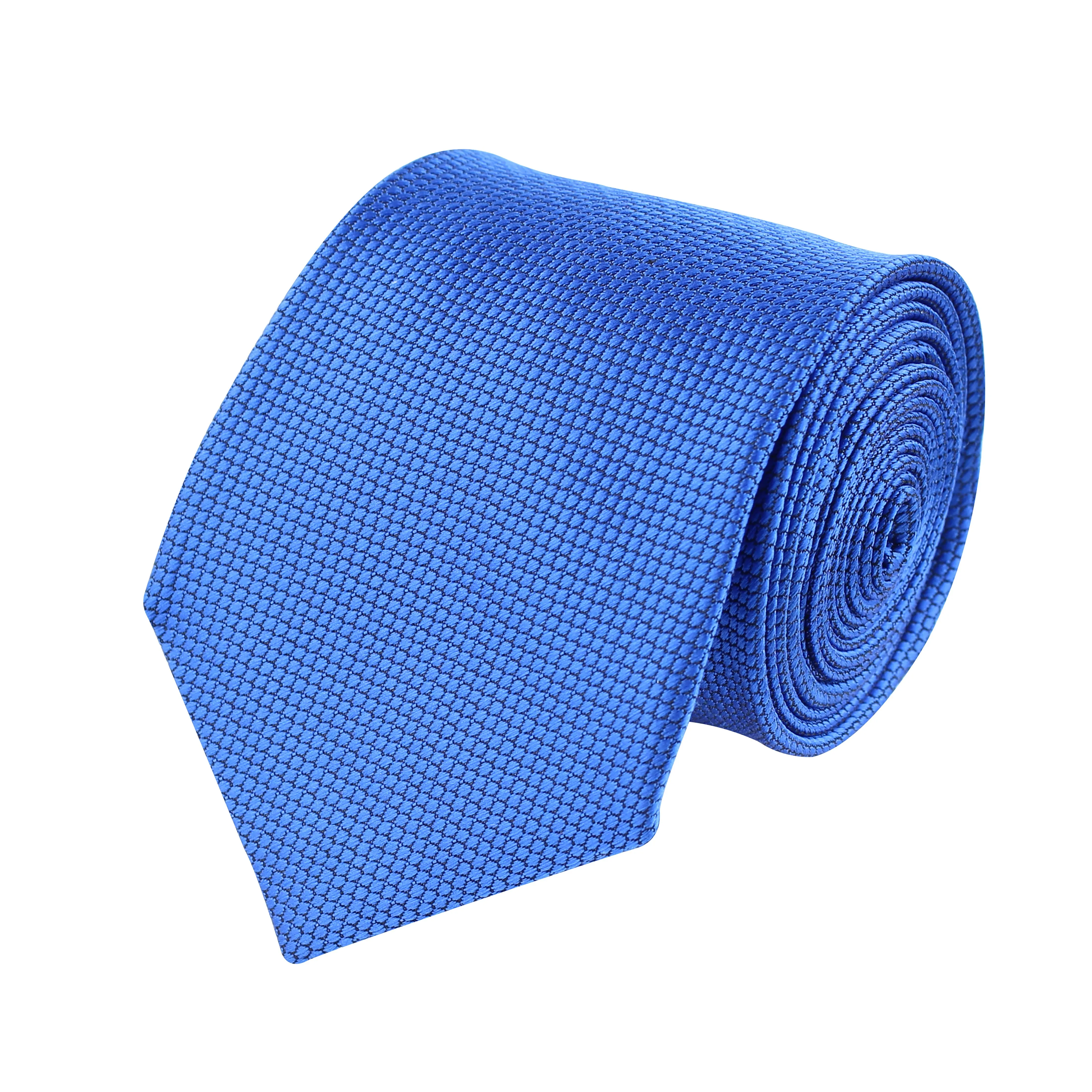 Kovove Refreshing Blue Checkered Neck Tie For Men