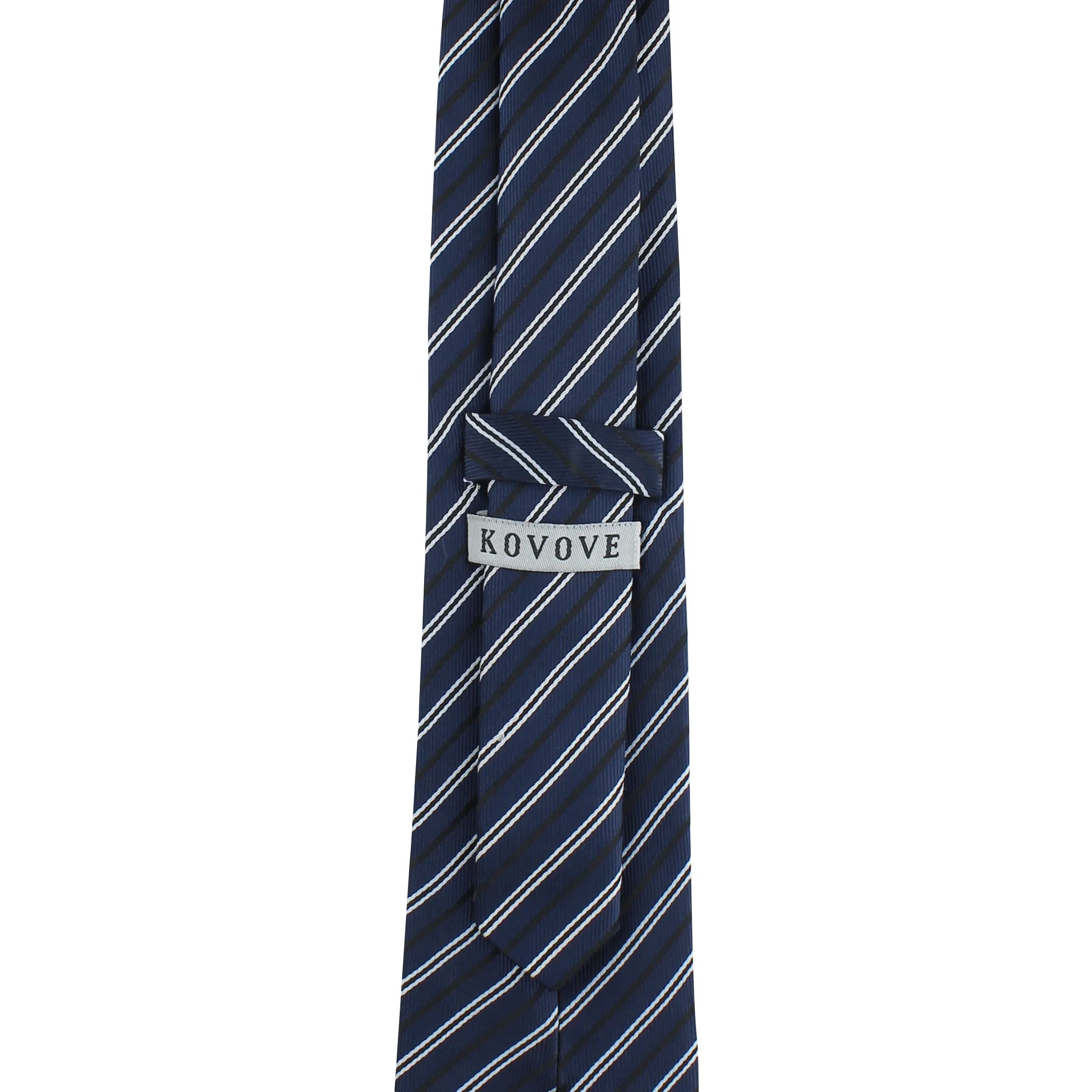 Kovove The Blue Treat Striped Neck Tie For Men