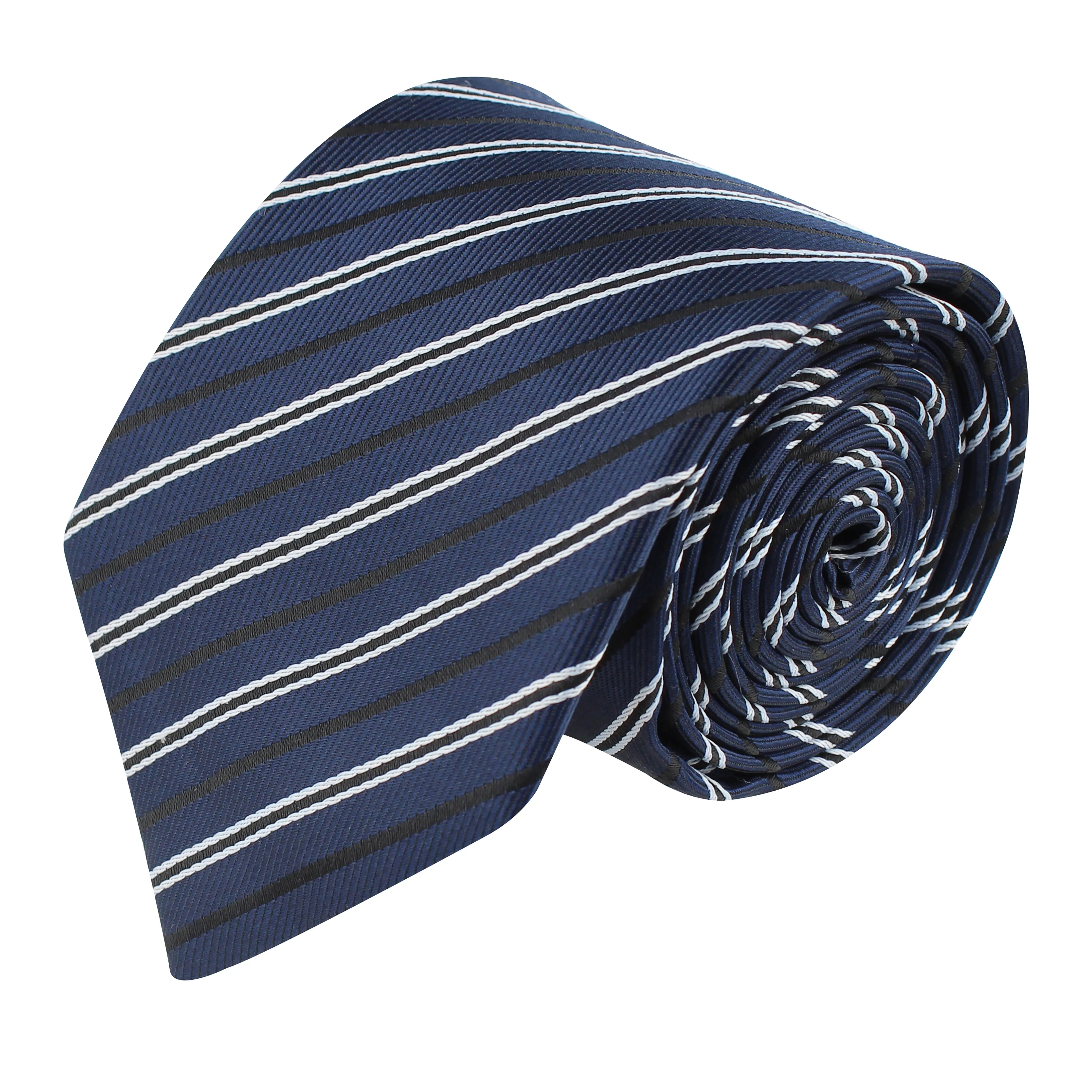 Kovove The Blue Treat Striped Neck Tie For Men