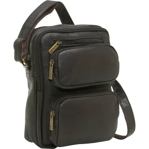 LeDonne Leather Multi Pocket Mens Bag